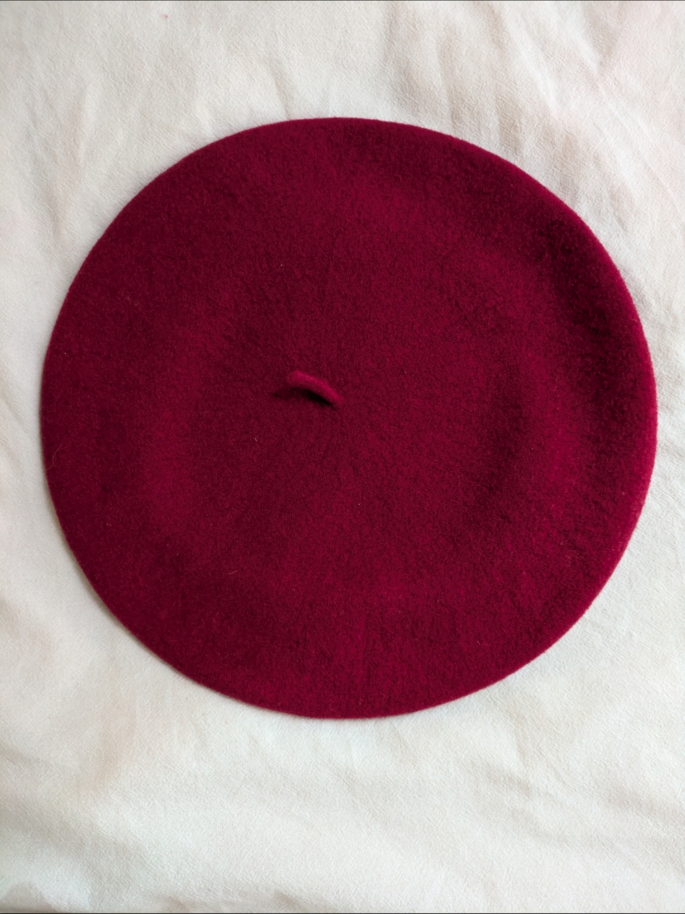 VINTAGE PARKHURST 100% Wool Basque Beret Red Made in Canada Rare Preppy Coquette